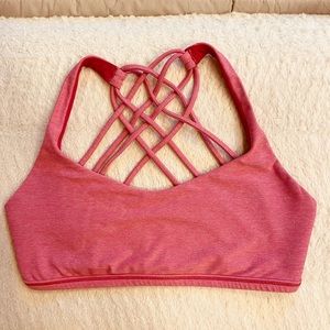 Free to Be Lululemon Sports Bra Pink